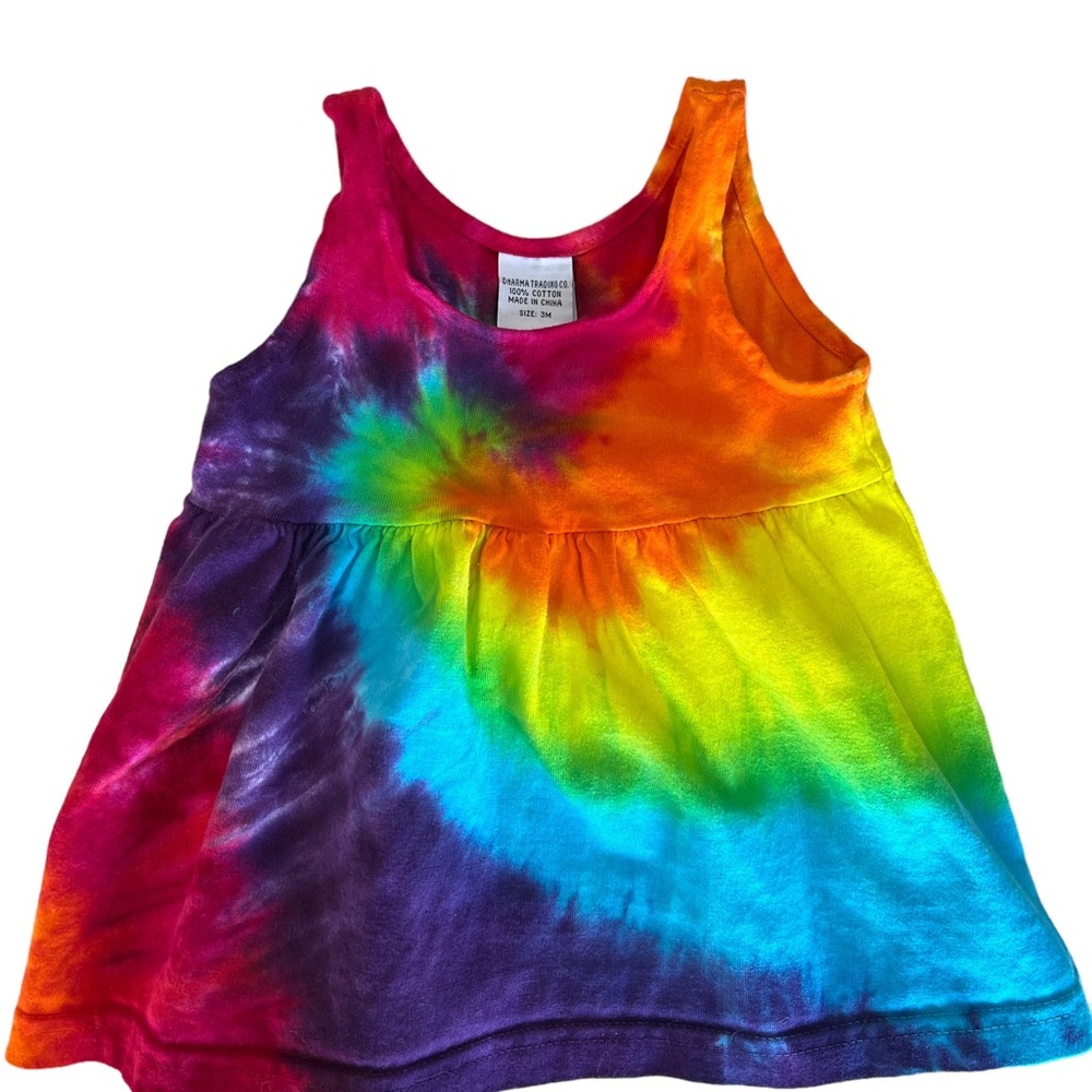 Tie Dye dress for baby 3 mos Dharma Trading Co brand